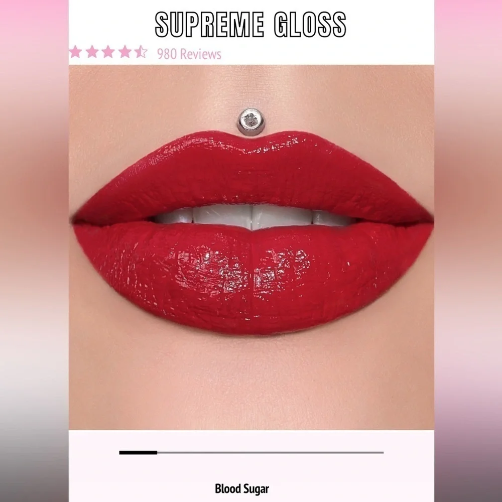 Jeffree Star Supreme Lip Gloss in Blood Sugar, NEW!